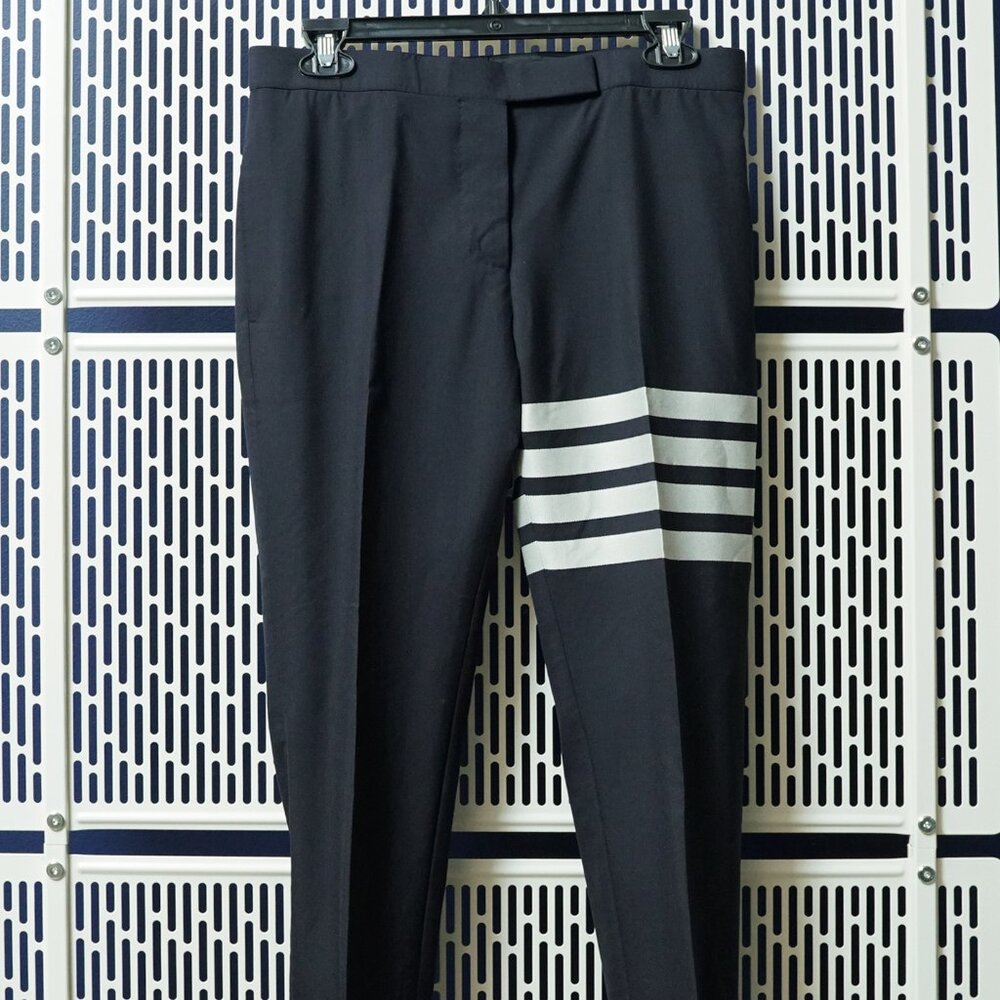 THOM BROWNE	4-BAR PANELLED CROPPED PANTS